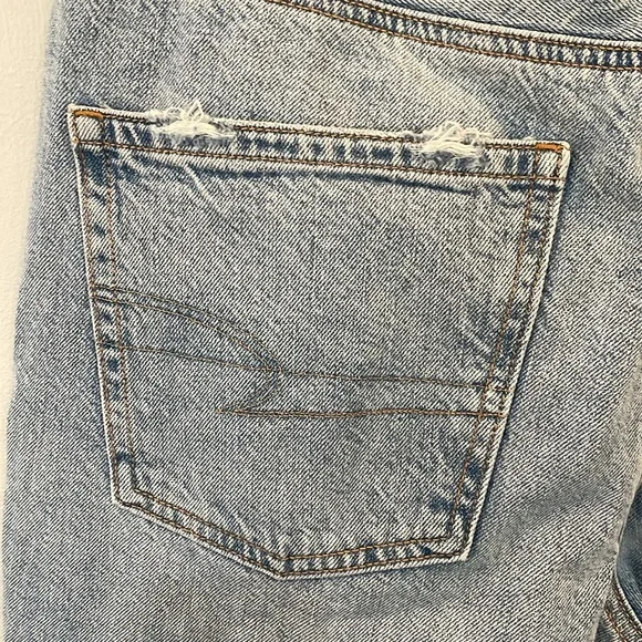 American Eagle ‘90s Bootcut Distressed Jeans 10 Regular Light Wash Denim Vintage - Picture 12 of 16